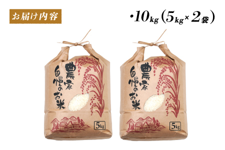 ＜2025年11月以降 順次発送予定＞【ふるなび限定！100袋限定販売！！】令和7年産 にじのきらめき　通常便（1回配送）計10kg（5kg×2袋