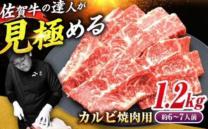 
            【ボリューム満点！最高級の焼肉を！】 A4 A5 佐賀牛 焼肉用 カルビ 1.2kg (600g×2パック) 佐賀牛 カルビ かるび 小分け 吉野ヶ里町/ミートフーズ華松 [FAY051]
          