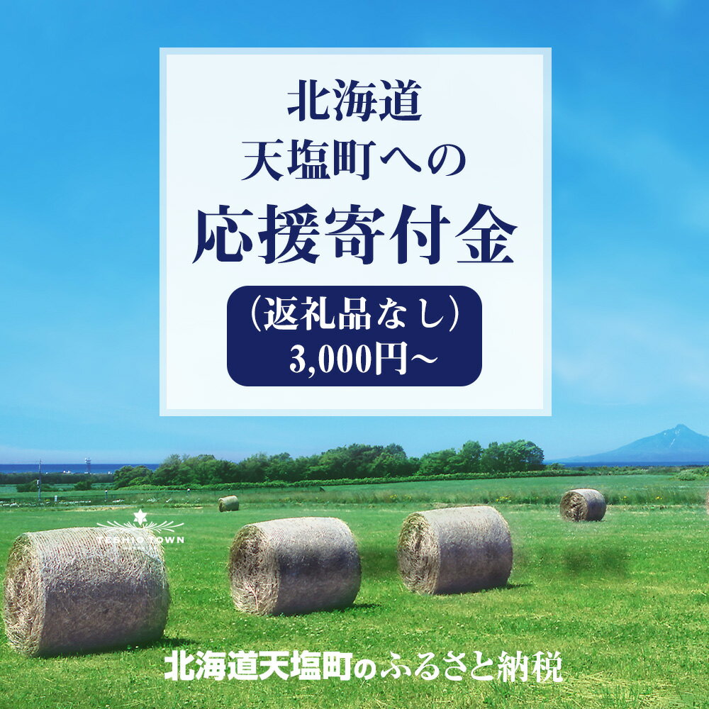 【ふるさと納税】北海道 天塩町☆応援寄付金☆ 選べる応援寄付金【返礼品なし】寄付のみ ふるさと納税 北海道