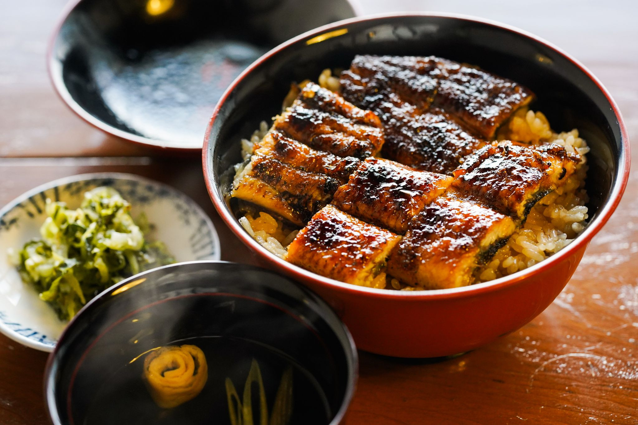 ロケ地であるうなぎの竹屋で夕食