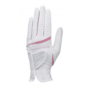 ゼクシオレディースグローブ GGG-X022WW両手用 ホワイトピンク19cm
