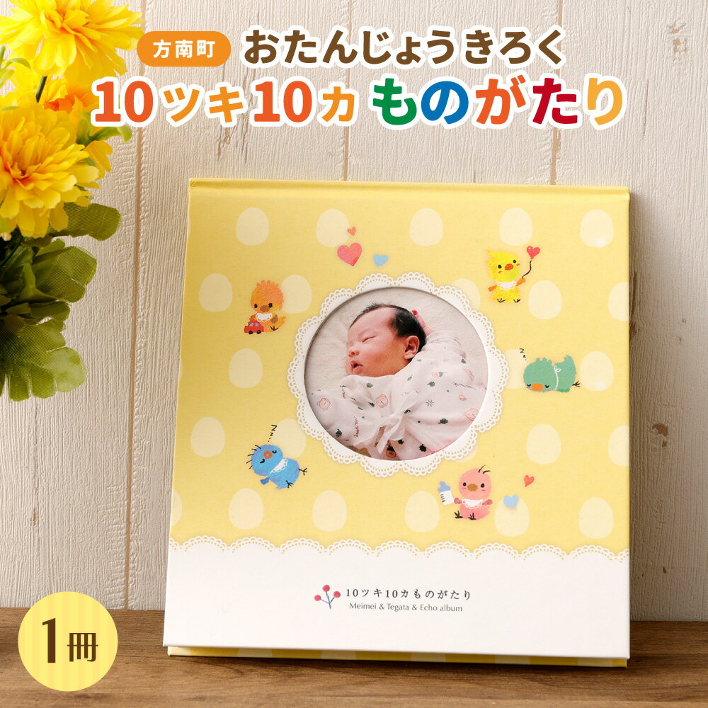 【ふるさと納税】【方南町】おたんじょうきろく 10ツキ10カものがたり 1冊 エコー写真アルバム ビニールカバー付 12ページ 10ヶ月間 マタニティアルバム ベビーアルバム 育児日記 育児日誌 ダイアリー 写真整理 赤ちゃん 子供 妊娠 記録 プレゼント 贈り物 出産祝い 送料無料