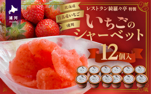 
            レストラン綺羅々亭特製「いちごのシャーベット」12個セット[59-1484]
          