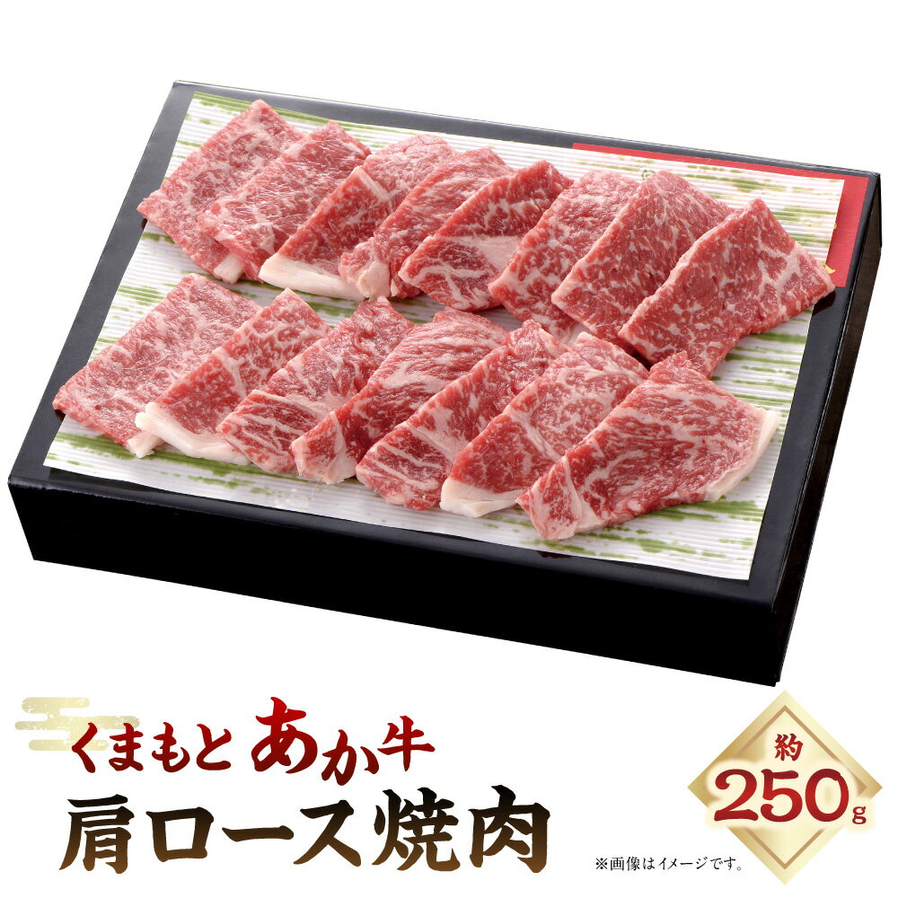 【ふるさと納税】くまもとあか牛 肩ロース 焼肉 約250g 和牛 牛肉 お肉 赤身 焼肉用 焼き肉 冷凍 熊本県産 国産 九州 熊本県 あさぎり町 送料無料