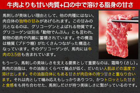 ★熊本特産馬刺し★馬刺し3種の盛り合わせ【特選霜降り馬刺し80g/ロース馬刺し80g/赤身馬刺し80g×2】+タレ100ml付き《30日以内に出荷予定(土日祝除く)》 美味しい馬刺し 熊本馬刺し くま