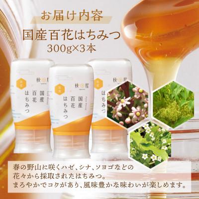 ふるさと納税 本巣市 【国産はちみつ】百花(300g×3本) |  | 01