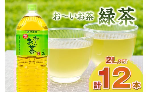 お～いお茶 緑茶ＰＥＴ ２Ｌ ６本入り×２ケース 計１２本 伊藤園 ドリンク 飲料 セット ペットボトル 伊藤園 お茶 グリーンティーお中元 オフィス ストック 備蓄 新生活 応援 準備 【114_1710】