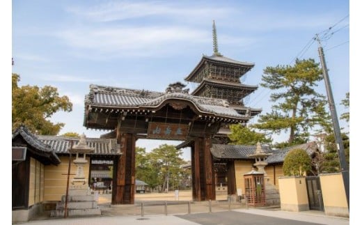 総本山善通寺東院 南大門と五重塔