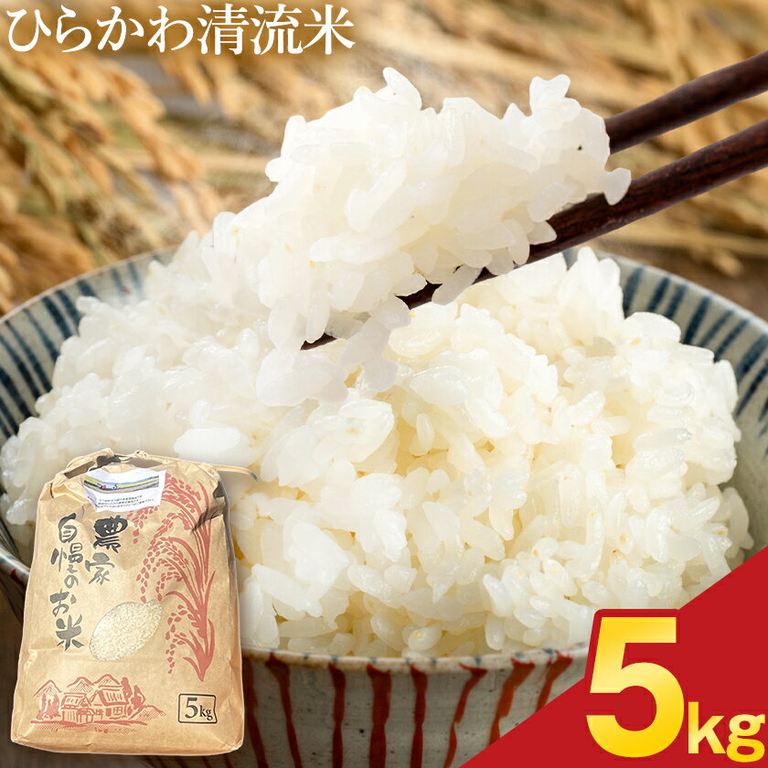 【ふるさと納税】ひらかわ清流米 5kg×1袋 生産物直売所ひらかわ屋 お米 白米 《30日以内に出荷予定(土日祝除く)》鹿児島県 鹿児島県産 さつま町 精米 ごはん