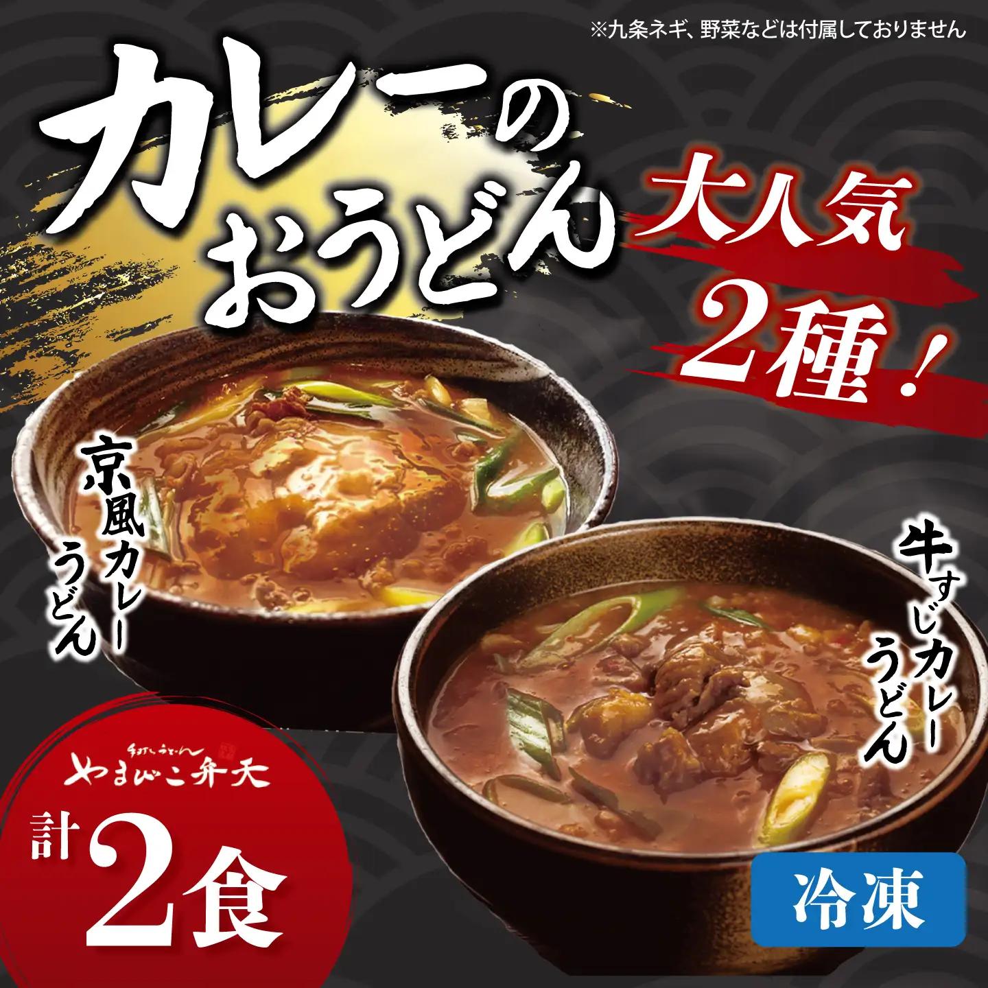 カレーうどん 2種 牛すじ 京風 2食 うどん