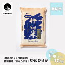 【ふるさと納税】【無洗米12ヶ月定期便】特別栽培「きなうす米」ゆめぴりか《5kg×12回・10kg×12回》