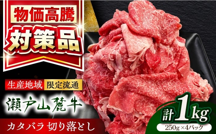 
                  【選べる発送月】瀬戸山麓牛 牛肉 カタバラ 切り落とし 1kg（250g×4P）/ 牛肉 国産 切り落とし 冷凍 小分け / 瀬戸市 / 関屋精肉店 [BBBQ025]
                