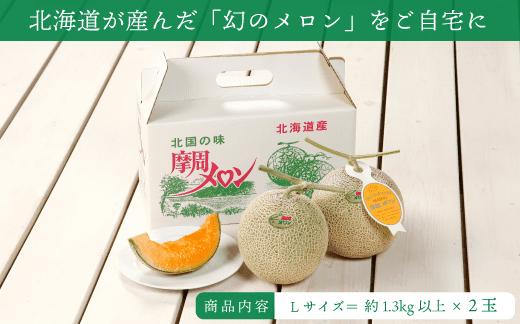☆先行予約☆3074.摩周メロン秀品２玉入り（1玉1.3kg以上）　メロン　8月上旬より順次発送