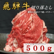 【飛騨牛】　切り落とし　500g入り