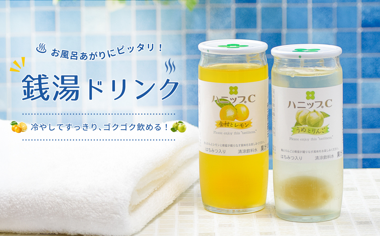 果実入り清涼飲料水 ハニップC2種類セット