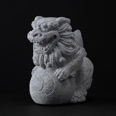 ふるさと納税 高松市 [庵治 石獅子] たま犬 1体(作:神野 淳平)【庵治石産地の職人彫りおろしの一点物】