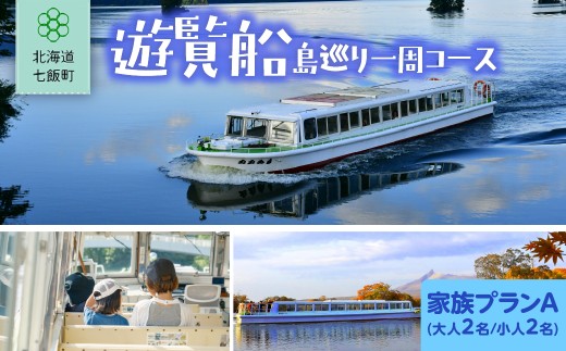 遊覧船　家族プランA(大人2名、小人2名) 【 ふるさと納税 人気 おすすめ ランキング 遊覧船 観光 体験 アウトドア 家族 北海道 七飯町 送料無料 】 NABE017