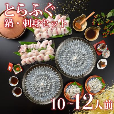 ふるさと納税 下関市 とらふぐ 鍋 刺身 セット 10〜12人前 冷蔵 【配送指定日必須】 下関 山口 FP018