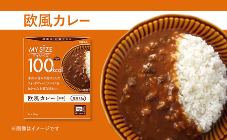 カレー 大塚食品 マイサイズ 100kcal　欧風カレー（中辛） 10個 牛肉 スパイス 欧風 ボルドー産赤ワイン 上質 コク 旨み インスタント レトルト 防災 備蓄 綾瀬市 神奈川県