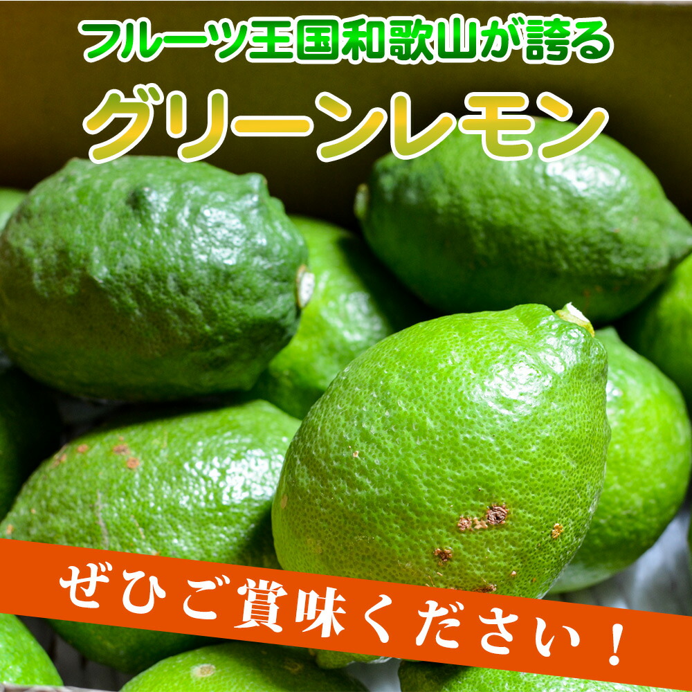 EA6042n_綺麗な湧き水で育てた グリーンレモン 2kg (大小混合)