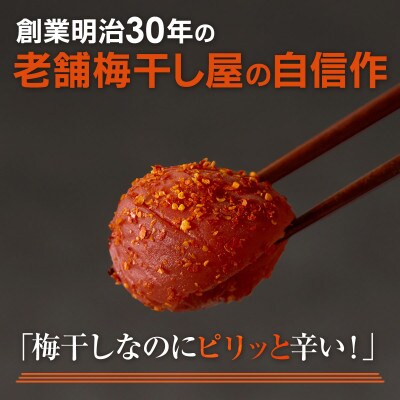 【紀州産南高梅】辛子梅 400g