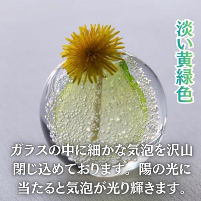 ふるさと納税 西桂町 国内製造_お花のある生活_光とお花でステキなお部屋を彩る泡の一輪挿し(レモンイエロー) |  | 01