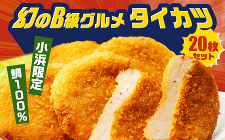 タイカツ 10枚入×2セット 魚のすり身のカツ 練り物 フライ すり身 ソールフード 揚げるだけ 【冷凍】 小浜市 / 小浜海産物 【配送不可地域：北海道・沖縄・離島】[BFAA094]
