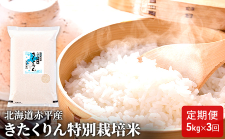 きたくりん精米特別栽培米 北海道産 きたくりん【5kg】【定期便3回】