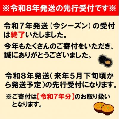 ふるさと納税 普代村 【令和8年発送】 【先行受付】 牛乳瓶入り 生うに 180g×3本 ミョウバン不使用 無添加 塩水 |  | 01