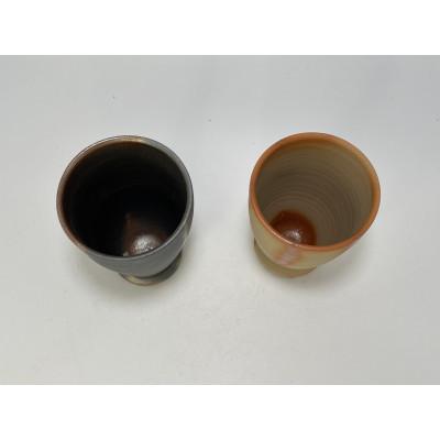 ふるさと納税 備前市 備前焼　台付ビアマグペア(青・赤) |  | 02