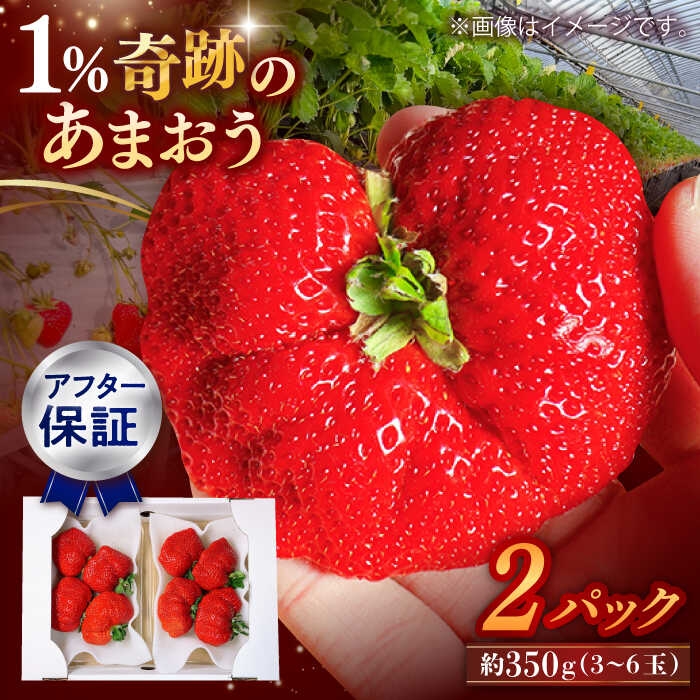 【ふるさと納税】【先行予約】【1月上旬より順次配送】超大玉 あまおう 約350g×2パック ▼アフター保証 あまおう イチゴ 苺 甘い あまい 冷蔵 国産 ギフト 贈り物 産地直送 新鮮 果物 最高級 大きい 桂川町/高嶋園芸[ADAT001]12000 12000円