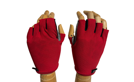 撥水 サイクリンググローブ 指切り 指なし オールシーズン サイクリング 自転車 グローブ 手袋 ネイビー・Lサイズ