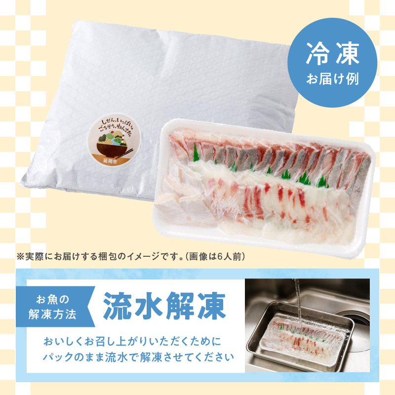 【6ヶ月定期便】大和の高級お刺身 4人前【冷蔵】 N072-YE133-1