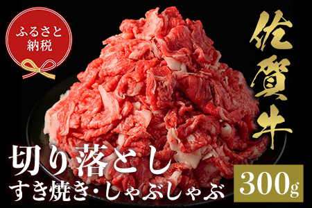 【先行受付 令和6年12月中旬より発送】【和牛セレブ】佐賀牛 切り落とし 300g【肉 ブランド牛 和牛 牛肉 ふるさと納税】(H113116)