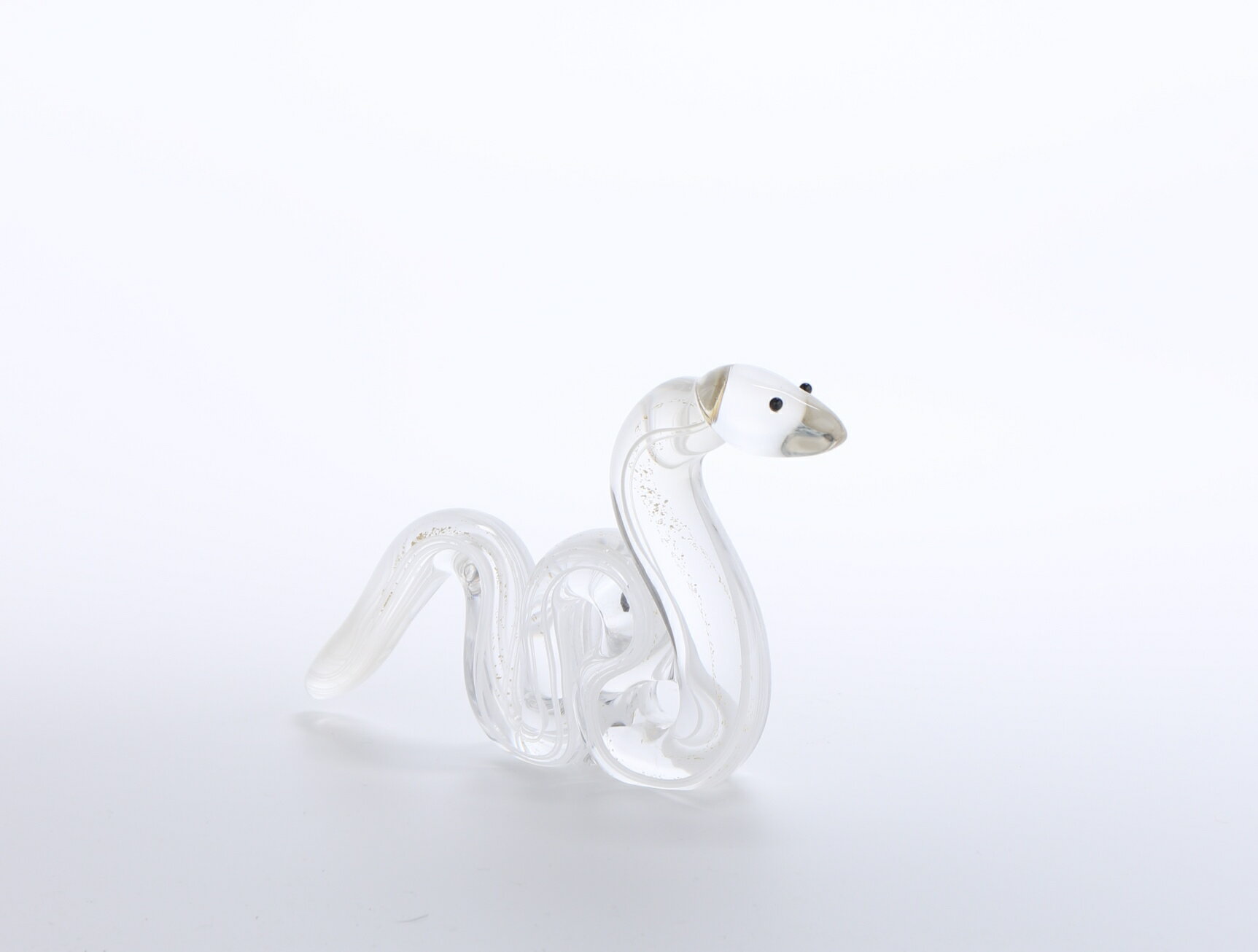 【ふるさと納税】干支へび(金) 川原有造作 | 工芸品 金箔 オブジェ ガラス 硝子 ガラス細工 インテリア 雑貨 手作り 工房 兵庫県 上郡町