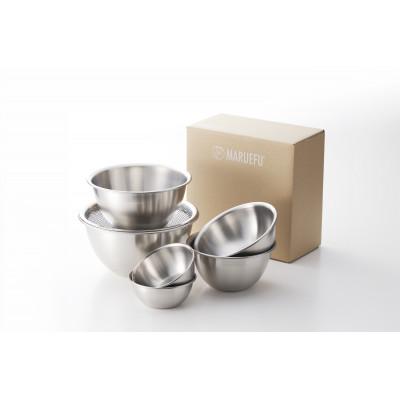 ふるさと納税 燕市 ステンレスボウル 4PCS & パンチング平ザル　二合ミニボウル2個付き(全7点セット) |  | 03