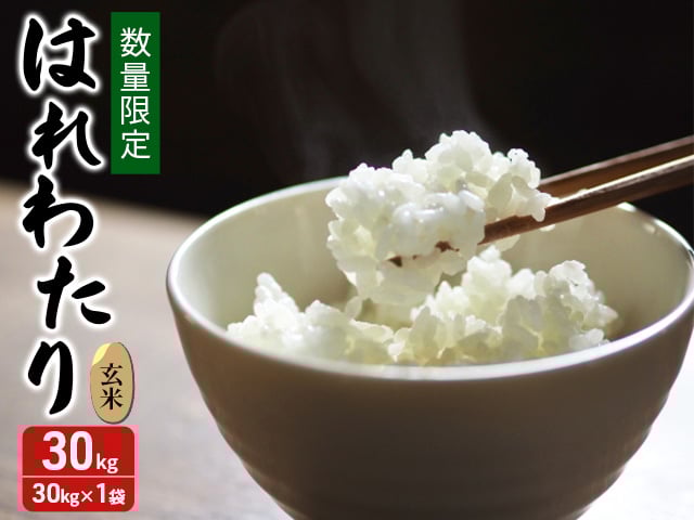 
            数量限定 新米 令和7年産 はれわたり 玄米 30kg 米 こめ お米 おこめ コメ ご飯 ごはん 特A 特A米 令和7年 限定 H.GREENWORK 青森 青森県 鯵ヶ沢町 
          