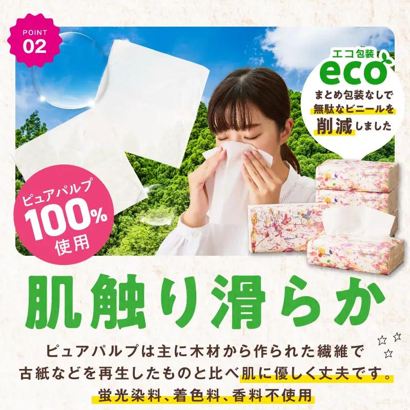 ソフトパックティッシュ 60パック×400枚 ティッシュ