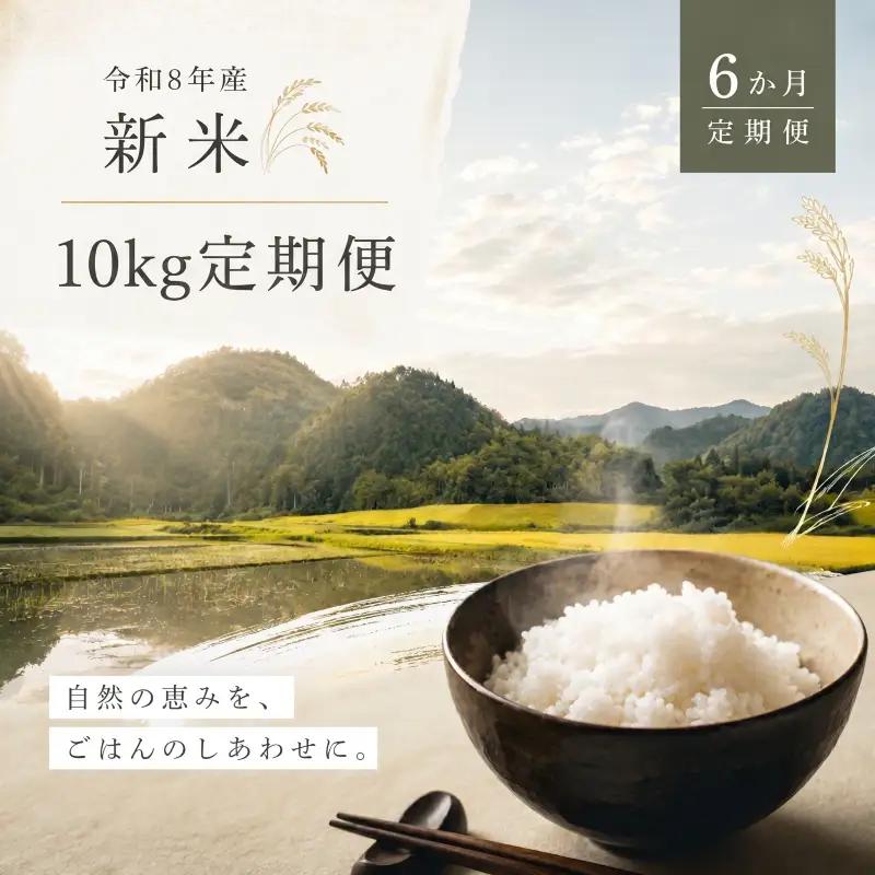 新米 6種食べ比べ  定期便 令和8年産 10kg×6ヶ月  精米