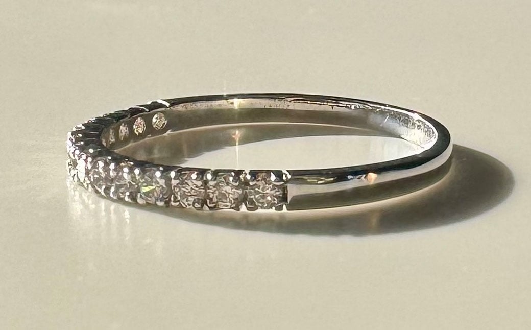 プラチナダイヤモンドリング ハーフエタニティーリング 0.20カラット 【AW-703/0014】 