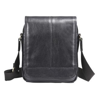 豊岡鞄　皮革縦型フラップSD（ブラック） 696973