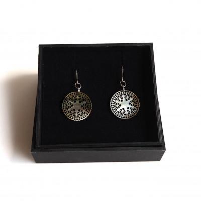 ふるさと納税 大和高田市 黒蝶貝「ベツレヘムパール風」ピアス |  | 03