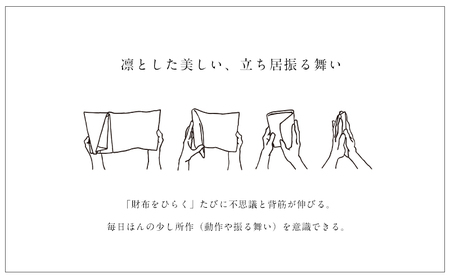 所作　ブライドル　ロングウォレット ブルー