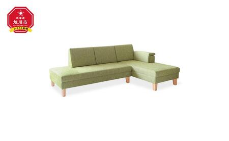 旭川家具 MUKU工房オリジナル ROLAN(ローラン) ナチュラル色 【 国産 無垢 インテリア 木製 ナチュラル ソファ ソファー 3人掛け カウチ コーナー リビング ダイニング 北海道 】_01007