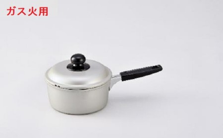 鍋 ガス火用 シルビーミルクパン 14cm 片手鍋 ミルクパン 蓋 蓋付き アルミ鍋 アルマイト加工 北陸アルミ 北陸アルミニウム 日本製 調理器具 キッチン用品 日用品 富山県