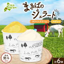 【ふるさと納税】無地熨斗 北海道 まきばのジェラート 2種 各3個 計6個 ホワイトクリーム かぼちゃ デザート スイーツ 氷菓 お取り寄せ グルメ ギフト 牧場 新鮮 牛乳 ミルク 濃厚 自然 牧場 自家製 熨斗 のし 名入れ不可 送料無料 洞爺湖　【洞爺湖町】