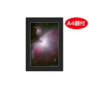 【ふるさと納税】特製 天体写真(A4額付)M42　 天体写真 写真 大散光星雲 A4