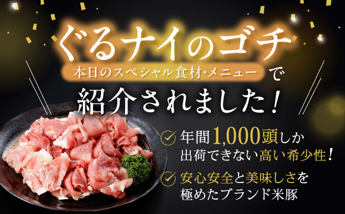 【3回定期便】豚肉切り落とし2.1kg!諫早平野の米で育てた諫美豚 / 諫美豚 豚肉 切り落とし 肉 豚 お肉 国産 人気 スライス / 諫早市 / 株式会社土井農場 [AHAD013]