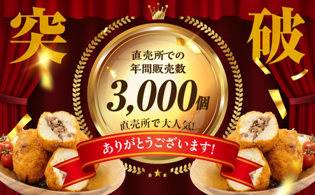 【3か月定期便】レンジでプロ味！黒毛和牛100％コロッケ３か月定期便_Tk005-t045