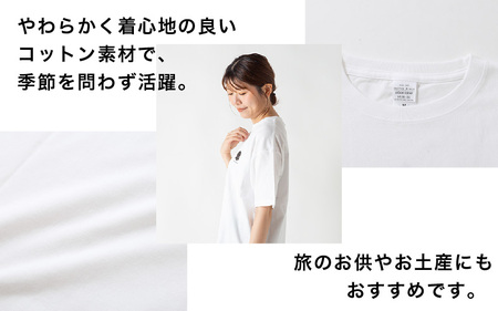 丸や オリジナルTシャツ (丸岡城) ホワイト【Lサイズ】 【ティーシャツ コットン 綿100％ 男女兼用 雑貨 普段使い 半袖】 [A-80133_03]